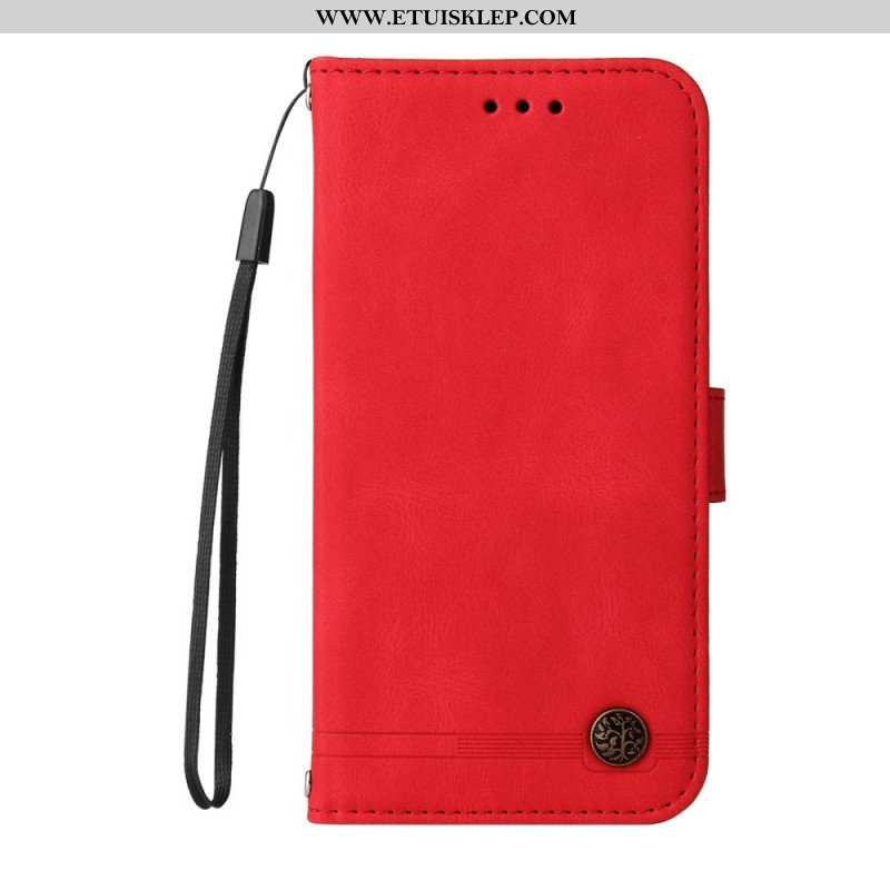 Etui Folio do Xiaomi Redmi Note 10 Pro Nit I Pasek Ze Sztucznej Skóry